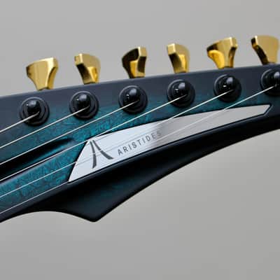 Aristides 060 Dark Teal Marble Burst Satin - Featuring BKP Pickups image 3