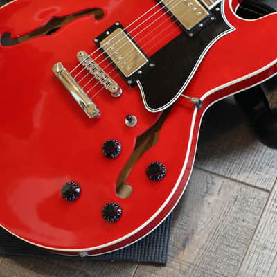 Minty! 2019 Heritage H-535 Semi-Hollow Electric Guitar Figured Cherry + OHSC image 7
