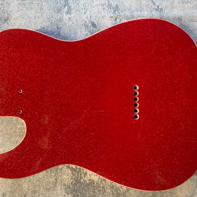 BMC Guitar Body 60's Style Tele® Telecaster® Standard Route Double Bound Red Sparkle image 3
