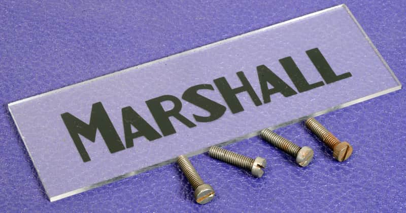 Set Of Four Marshall '60s-'70s Vintage 'Short' Speaker Mounting Machine Screws image 1