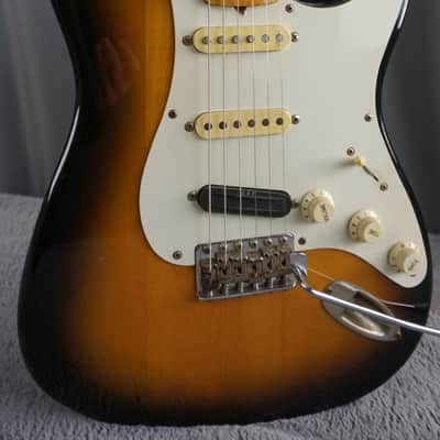 1987 MIJ Squier Stratocaster Fujigen E-Series Sunburst w/ ESP Rail Pickup & Fender Case image 1