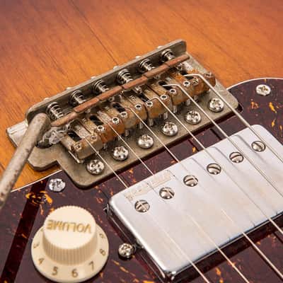 Vintage Vintage V6H ICON HSS Electric Guitar ~ Ultra-Gloss Distressed Sunset Sunburst  V6HMRSSB image 7