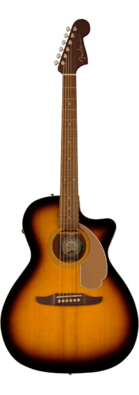 Mint Fender Newporter Player Auditorium Size Acoustic Electric Guitar, Sunburst image 1