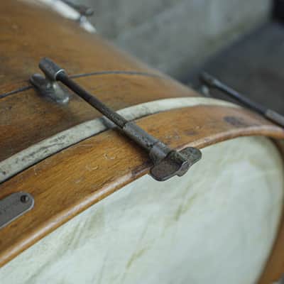 Walberg & Auge 28" Early 1900's Hinged Bass Drum image 6