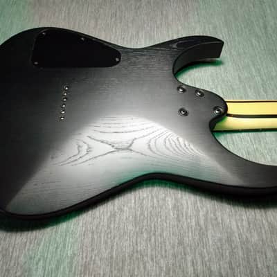 10S Metal Electric Guitar Ash Body and 5-Piece Neck  in Satin Black image 6