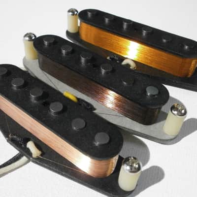 Stratocaster Guitar Pickups SET Hand Wound David Gilmour Black Strat Clones 1979 A5 Q pickups Pink Floyd image 3