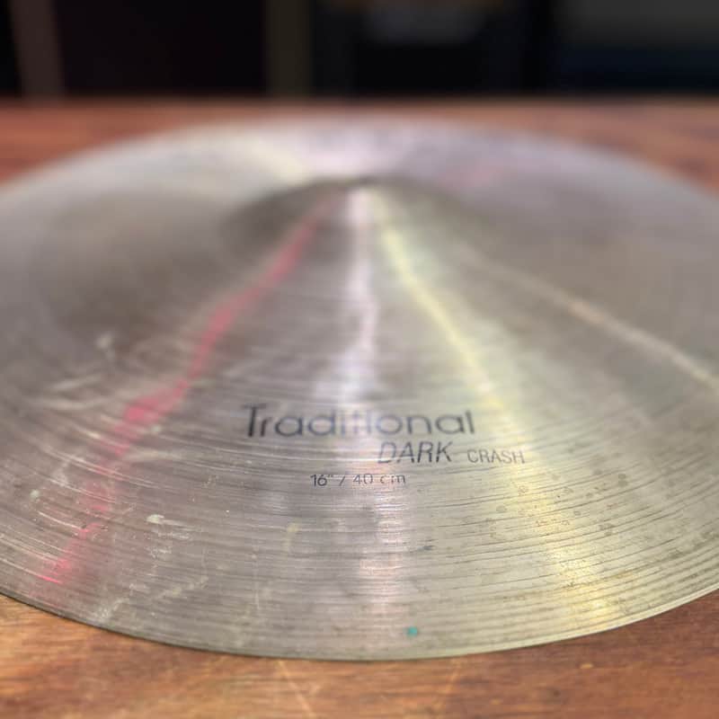 *Cracked* Istanbul  16" Traditional Series Dark Crash Cymbal *Cracked* image 1