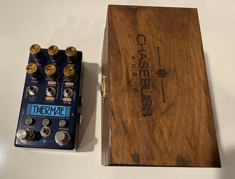 Chase Bliss Audio Thermae Analog Delay and Harmonizer 2018 - Light Blue/Blue image 1