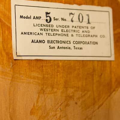 Immagine Alamo  Amp-5 Tube Amplifier (1952), ser. #701. - 4