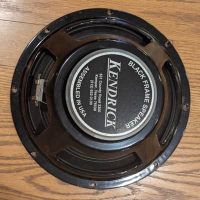 Kendrick Black Frame 12" 8 ohm Guitar Speaker - Perfect image 1
