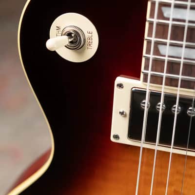 Epiphone Les Paul Standard 50s Figured Electric Guitar - Bourbon Burst with Gig Bag image 10