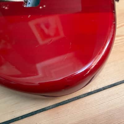 Unbranded Transparent Red Burst S Type Guitar Body inc Bridge image 14