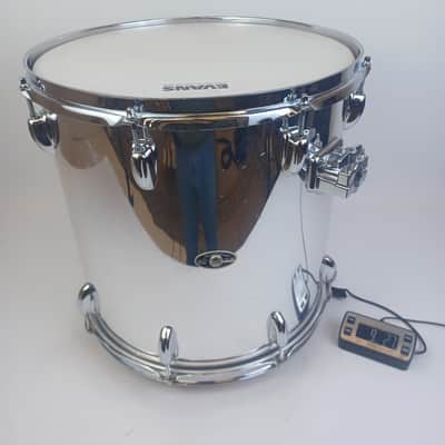 Slingerland 15x15"Chrome Over Wood Power Mega-Tom Magnum Vintage 3ply Maple Drum image 19
