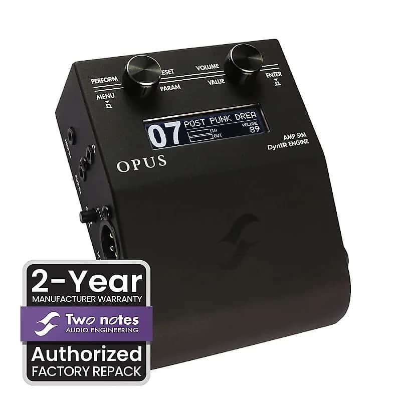 Two Notes | OPUS | Factory Repack / B-Stock | Multi-Channel Amp Sim, DynIR Engine, Amp DI, IR loader and Silent Stage Solution (Grade B) image 1