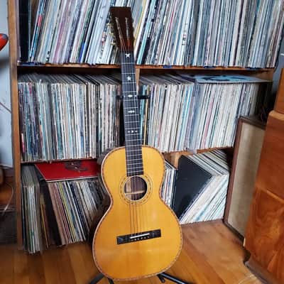 N B Curtiss (Lyon and Healy) Parlor Guitar 1905 - Natural image 1