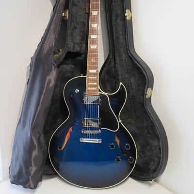 2007 Gibson ES-137 Classic Electric Guitar in Blue Burst with Original Hardshell Case image 1