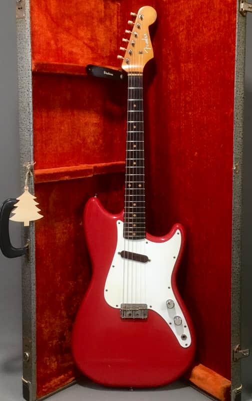 1961 Vintage Pre-CBS Fender USA Musicmaster Dakota Red Nitro True Relic 22.5” Short Scale 3/4 Guitar HSC 6.1 Lb image 1
