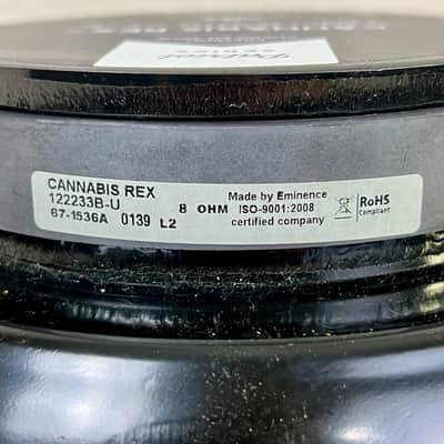 Eminence Cannabis Rex 12" 8 ohm 50W Guitar Speaker 2015 As-Is Repair image 2