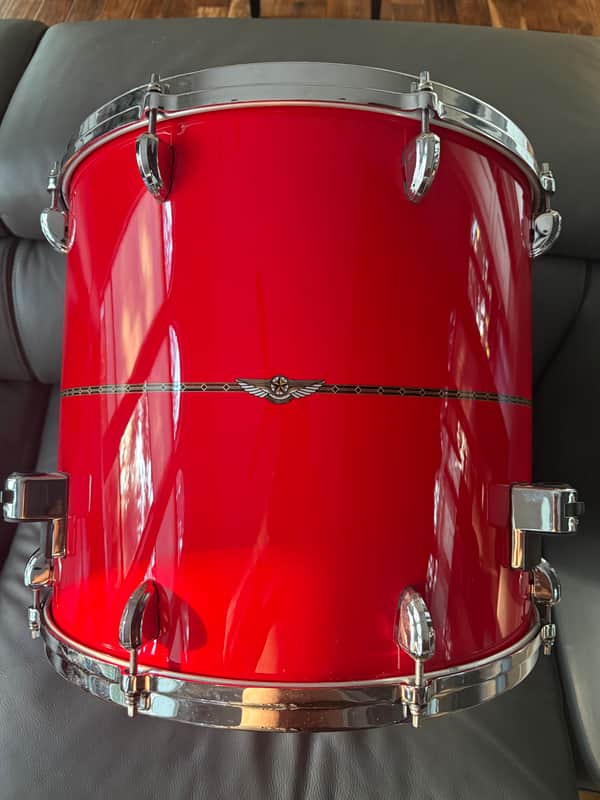 Tama Star Bubinga 18x16 Floor Tom - Solid Candy Red image 1