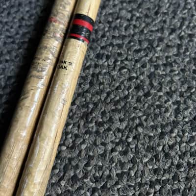 Rush Roll The Bones Tour Played Drum Sticks  With Signed Photo Lee Lifeson Peart image 9