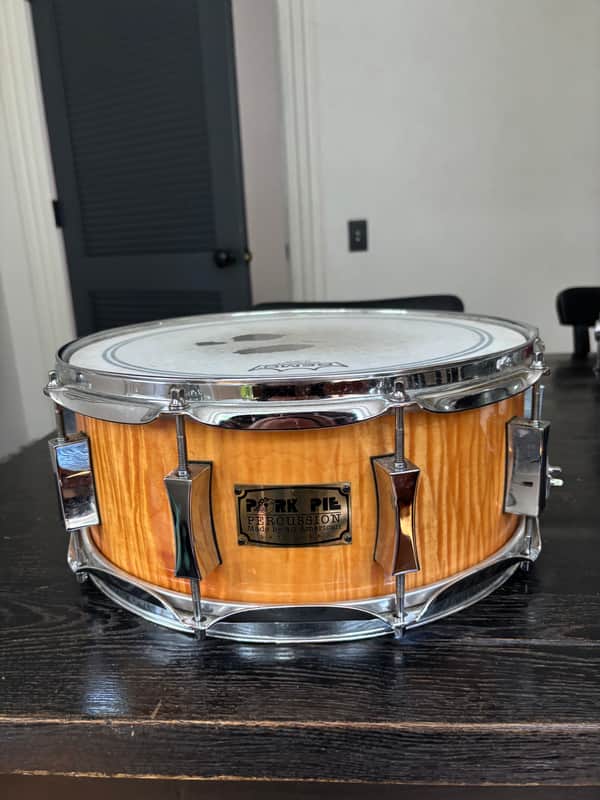 Pork Pie 14 x 6.5 Pork Pie Maple Snare 2000s  - Curly/Fiddleback Maple image 1