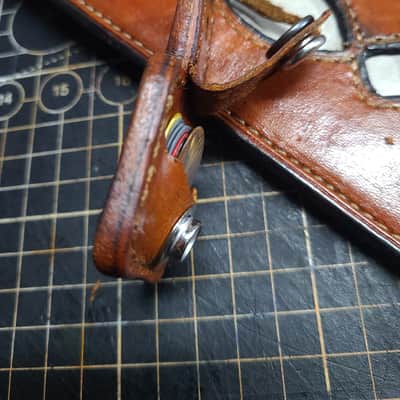 The PickTag™ Handcrafted Full-Grain Leather Guitar Pick Holder image 7