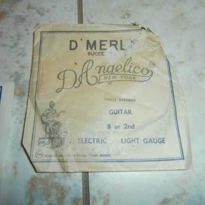 Three Vintage Circa 1960's D'Merle Guitar String Packets! "Successor to D'Angelico"! image 2
