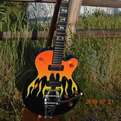 Epiphone FlameKat Semi-Hollow Bigsby Tailpiece image 2