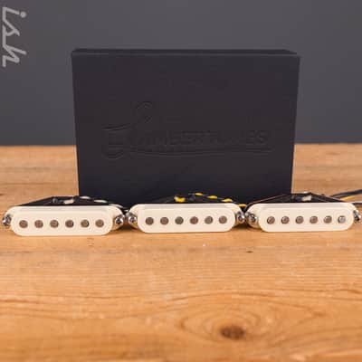 Lambertones "The Triple Shot" Single Coil SSS Pickup Set-Aged White image 1