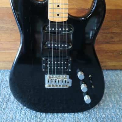 Vintage 1989-91 Fender Squier II (MIK) Stratocaster Guitar Good Condition Black Made In Korea image 2