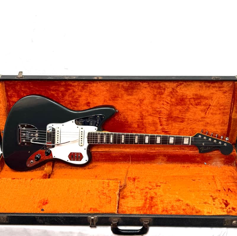 Fender Jaguar 1966 - Charcoal Frost Metallic w/ Matching Headstock image 1