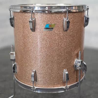 Used Vintage Ludwig 3pc Drum Set Champagne Sparkle - Good image 8