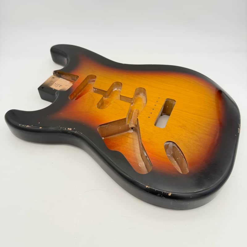 MJT Stratocaster Body Alder Relic Nitro Lefty 3-Tone mjt6698 image 1
