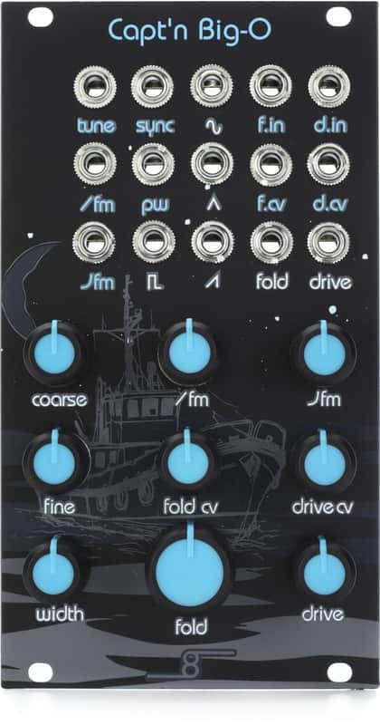 Cre8audio Capt'n Big-O Eurorack VCO Module with Waveshaping image 1