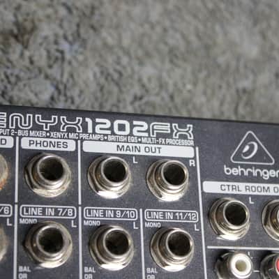Behringer XENYX1202FX/Mixer with Effects (Read Description) No Power Supply image 2