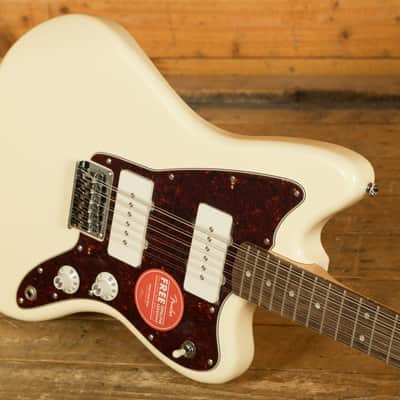 Squier Paranormal Jazzmaster XII - Laurel - Olympic White - 12-String image 5