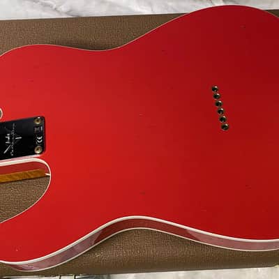 NEW! Fender Custom Shop Flamethrower Telecaster Custom - Journeyman Relic - Modern Specs - Texas Special Pick-Ups - AAAA Flamed Neck - Fiesta Red - Authorized Dealer - 7.4lbs - G07042 image 3