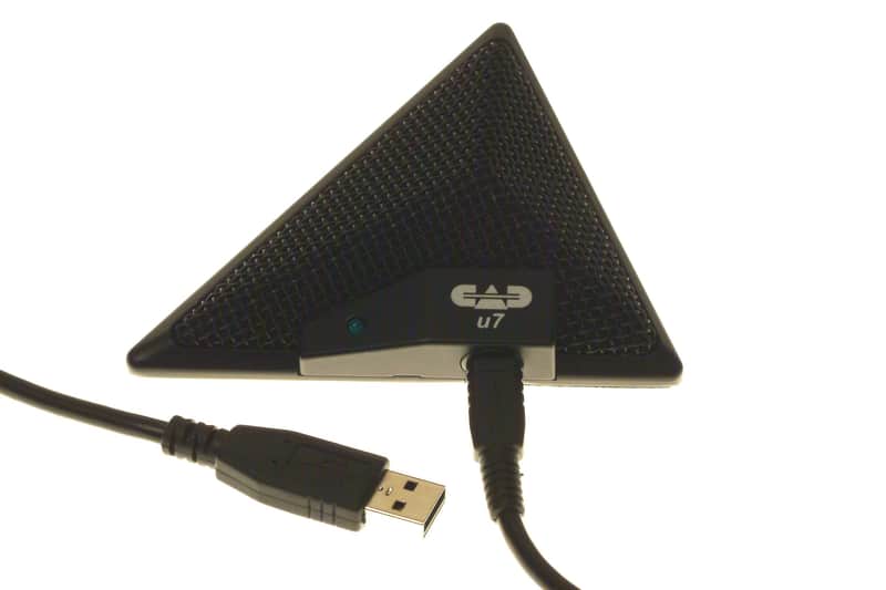 CAD Audio USB U7 Boundary Omnidirectional Condenser Microphone, Black image 1