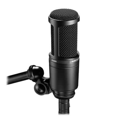 Audio-Technica AT2020 Large Diaphragm Cardioid Condenser Microphone 2010s - Black