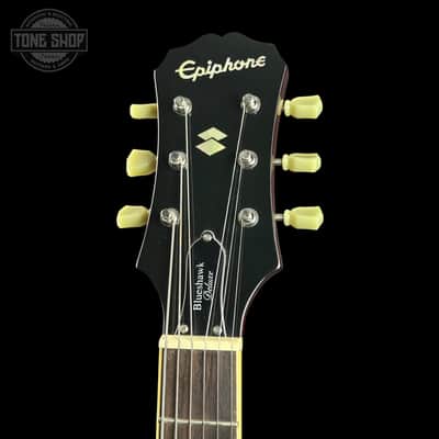 Used Epiphone Blues Hawk Deluxe Trans Red w/soft case TSU25232 image 5