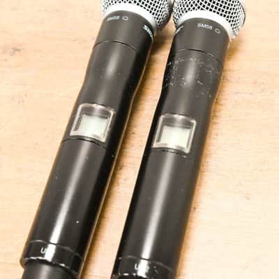 Shure UR4D Wireless Receiver w/ two UR2/SM58 Handheld Mics - L3 Band CG0128P image 13
