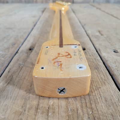 Fender  Stratocaster Neck Limited Edition Custom Shop 2022 Birdseye Gold Tuners - Natural image 11