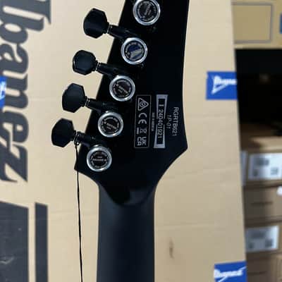 Ibanez RGRTB621 Iron Label Electric Guitar - Black Flat image 6