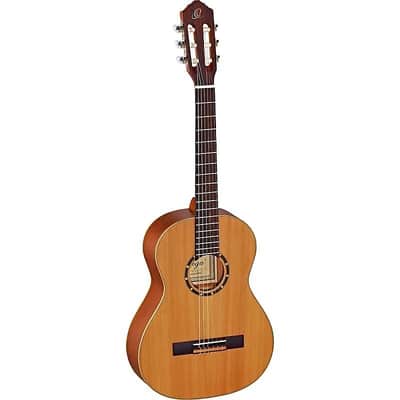 Ortega Guitars R122-3/4 Family Series Cedar Top 3/4-Size Nylon String Guitar w/ Gig Bag & Video image 1