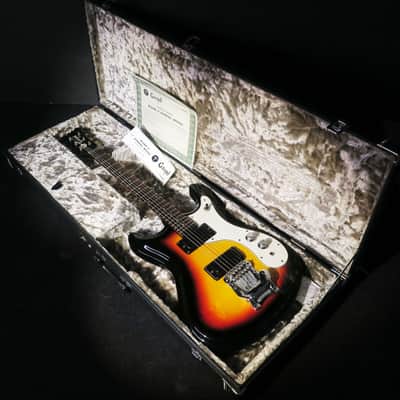 Mosrite Gospel 1999 Sunburst Kurt Cobain Nirvana Guitar + Hardshell Case image 2