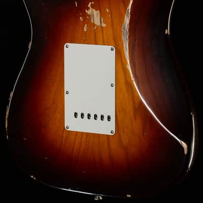 Fender Custom Shop Limited Edition 70th Anniversary Fat '54 Strat Relic/Closet Classic Hardware Chocolate 2-Color Sunburst (191) image 2