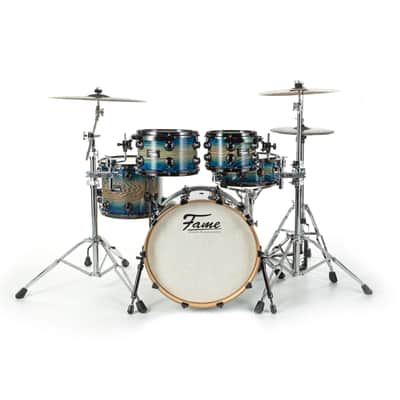 Fame Fortress Studio Shell Set Blue Burst - Drum Shell Set image 3