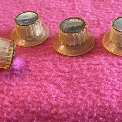 1960's vintage Kay gold knobs for archtop jazz ll old kraftsman galaxy truetone speed demon red devil aristocrat  K-300 image 10