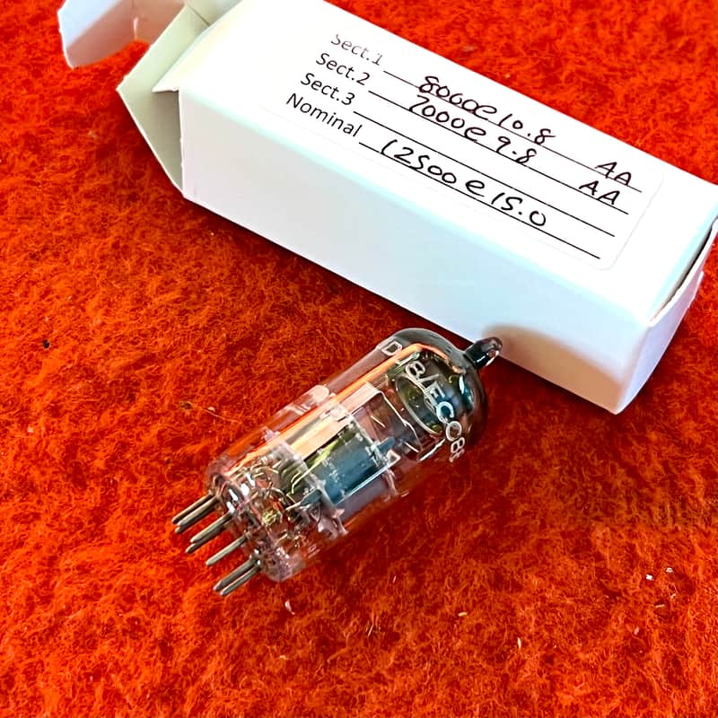 Mullard ECC88 6DJ8 Audio preamplifier valve c 1960 original vintage UK England phono valve image 1