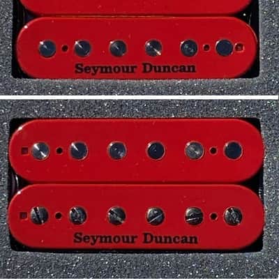 Seymour Duncan Nazgul Bridge & Sentient Red Trembucker Pickup Set - Red image 1